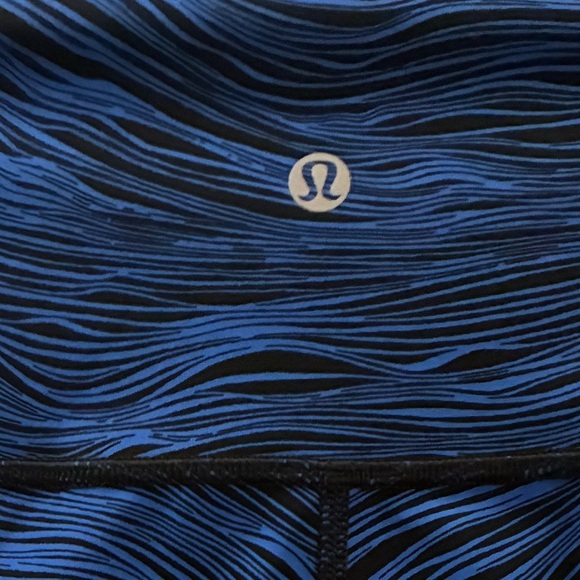 Lululemon High Times Pant Full-On Luxtreme Blue Black Zebra 4 - Picture 11 of 14